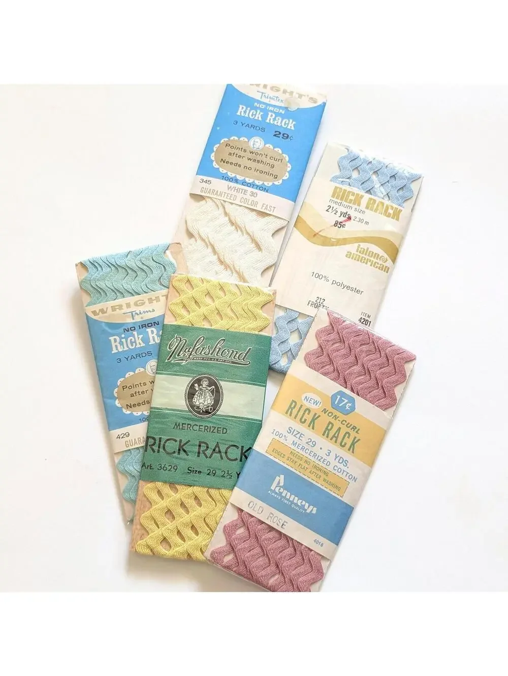 Vintage Rick Rack Lot - Pastel Mix